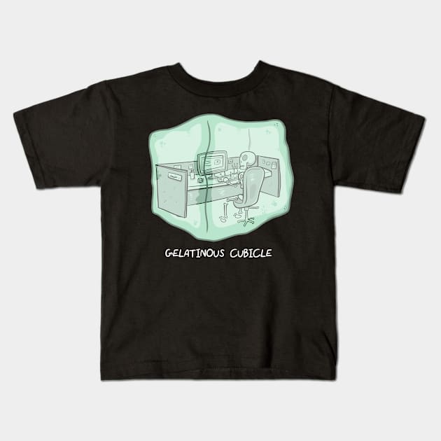 Gelatinous Cubicle (dark shirts) Kids T-Shirt by NamelessPC